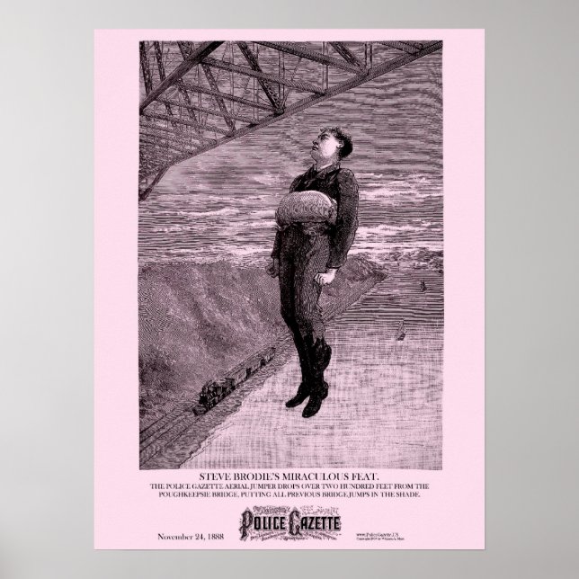 Police Gazette poster Brodie (Front)