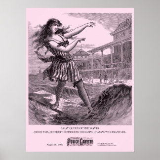 Police Gazette poster Sandwich Island Girl