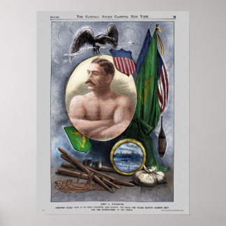 Police Gazette poster Sullivan