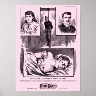 Police Gazette poster Tragic Passion