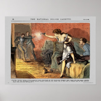 Police Gazette poster Wedding (color)