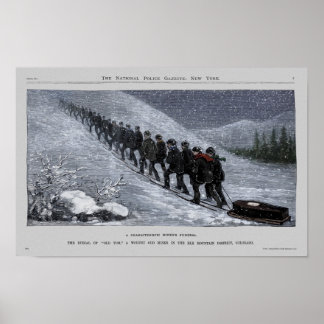 Police Gazette print Miners