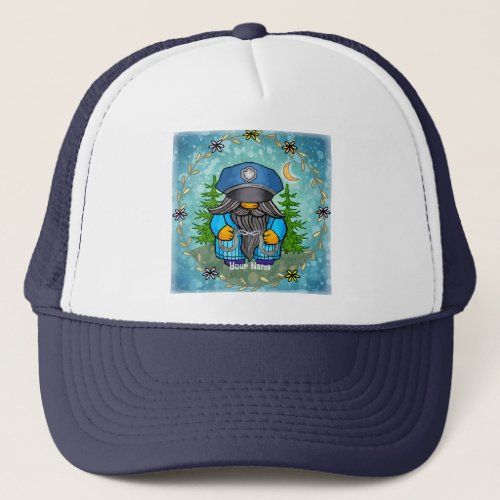 Police Gnome custom name  Trucker Hat