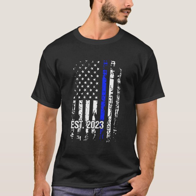 Police Graduation 2023 Shirt Back Print Police Aca (Front)