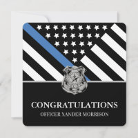 Police Graduation Blue Line Law Enforcement