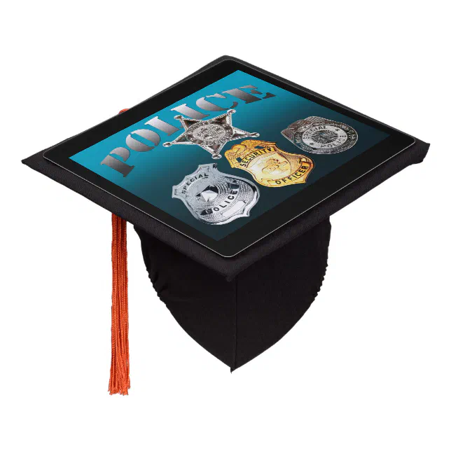 Police Graduation Cap Police Graduation Cap Topper | Zazzle