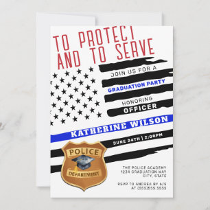 Police Graduation Invitation
