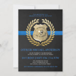 Police Graduation Invitations | Police Badge at Zazzle