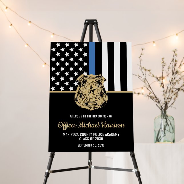 Police Graduation Law Enforcement Academy Foam Board (In Situ (Stand))