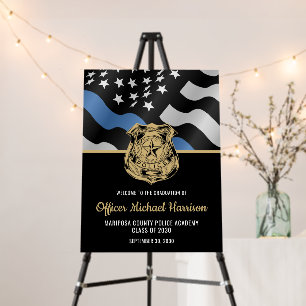 Police Graduation Law Enforcement Party Welcome Foam Board