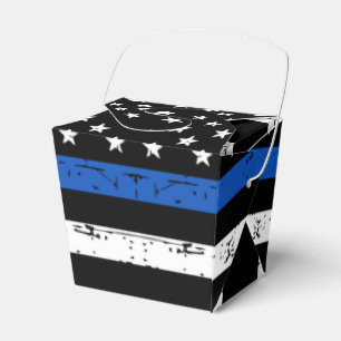 Police Graduation Law Enforcement Thin Blue Line F Favor Boxes