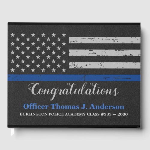 Police Graduation Leather Thin Blue Line Party