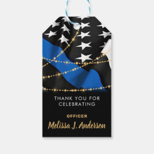 Police Graduation Party Law Enforcement Gift Tags