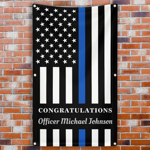 Police Graduation Personalize Thin Blue Line Party