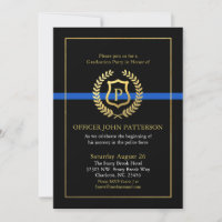 Police Graduation | Retirement Themed Monogram