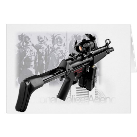 Police Gun Cards (Front Horizontal)