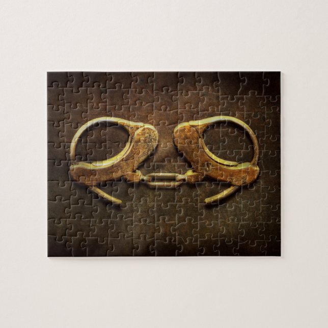 Police - Handcuffs aren't always a bad thing Jigsaw Puzzle (Horizontal)