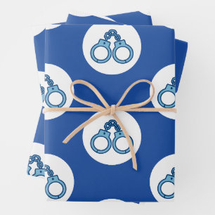 Police Handcuffs Gift Wrapping Paper