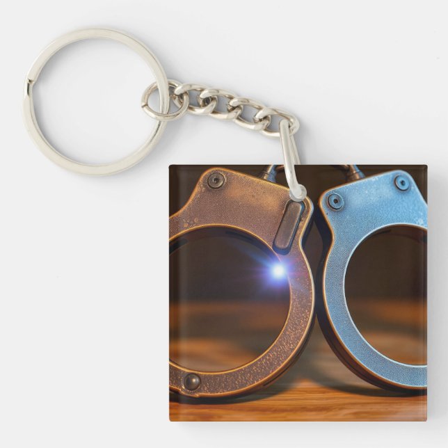 Police handcuffs keychain (Front)