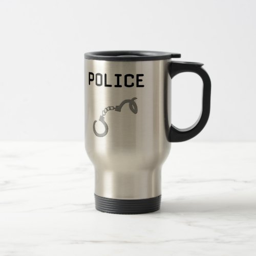 Police Handcuffs Travel Mug