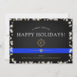 Police Happy Holidays | Christmas Style Custom Holiday Card