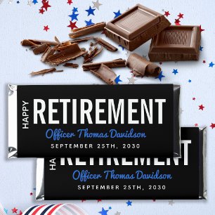 Police Happy Retirement Thin Blue Line Party Hers Hershey Bar Favors