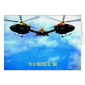 Police Helicopter Against Sky (Front Horizontal)