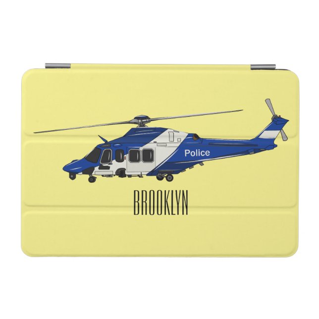Police helicopter cartoon illustration  iPad mini cover (Horizontal)