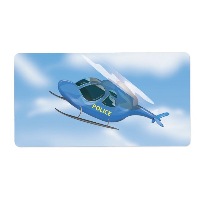 Police Helicopter Label (Front)