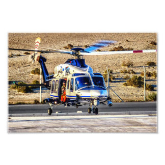 Police Helicopter Photo Print
