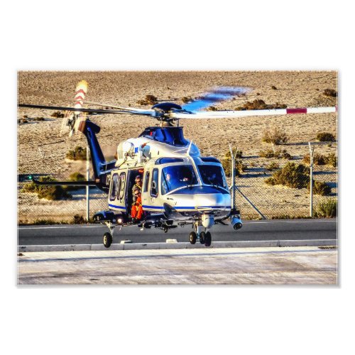 Police Helicopter Photo Print