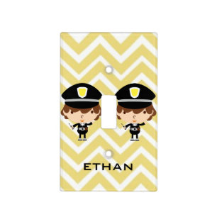 Police Highway Patrol or Traffic Controller Light Switch Cover