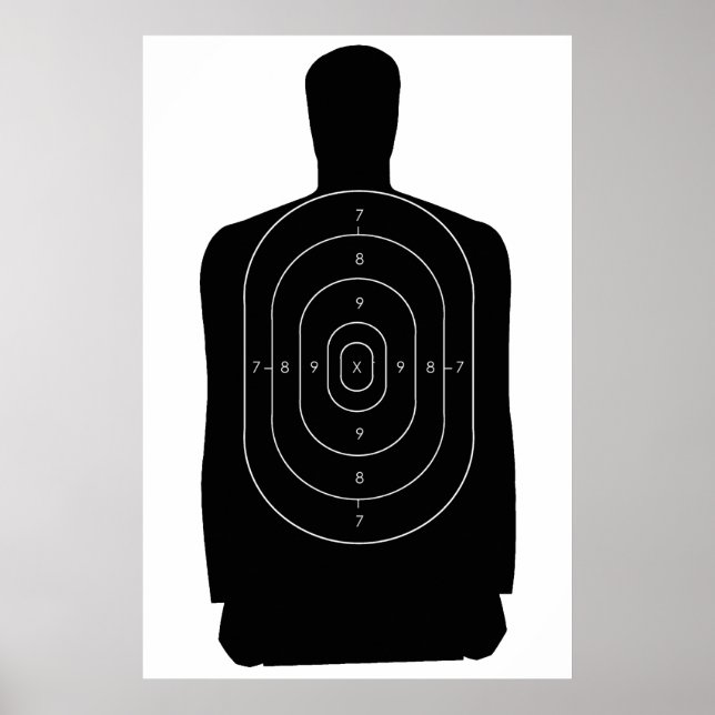 Police Human Target Poster (Front)