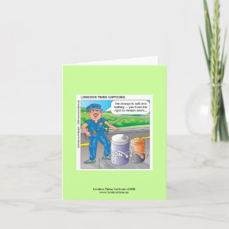 Police Humor Assault & Battery Notecards