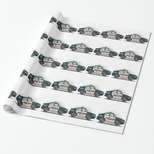 Police Interceptor Car Cop Car Wrapping Paper
