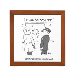 Police investigate a break-in at the Chiropodist Desk Organizer