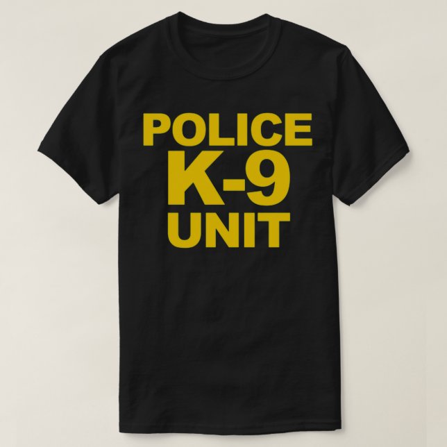 Police K9 Unit Front Back Print Law Enforcement T-Shirt (Design Front)