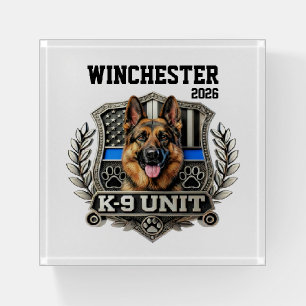 POLICE K9 Unit Paperweight