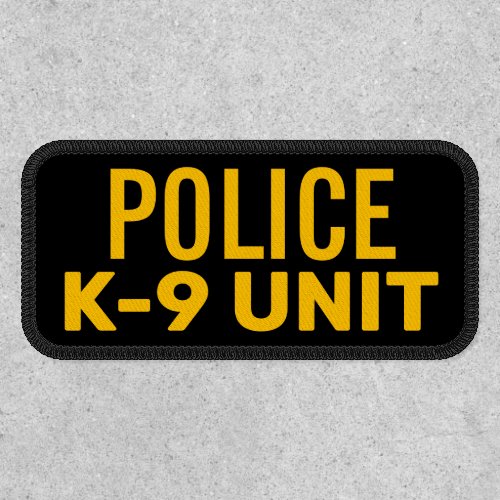 Police K9 Unit Patch