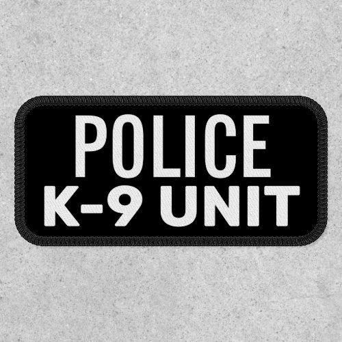 Police K9 Unit Patch