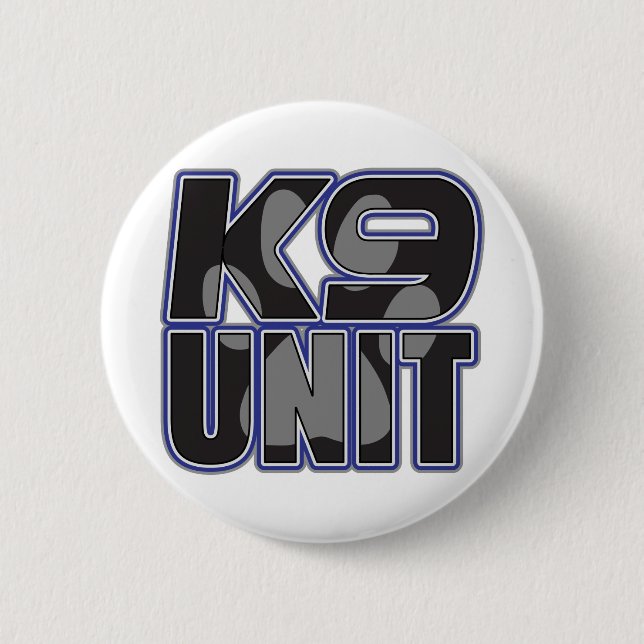 Police K9 Unit Paw Print Button (Front)