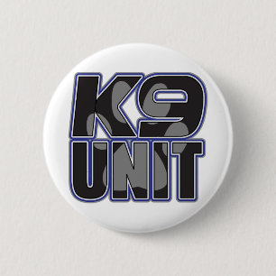 Police K9 Unit Paw Print Button