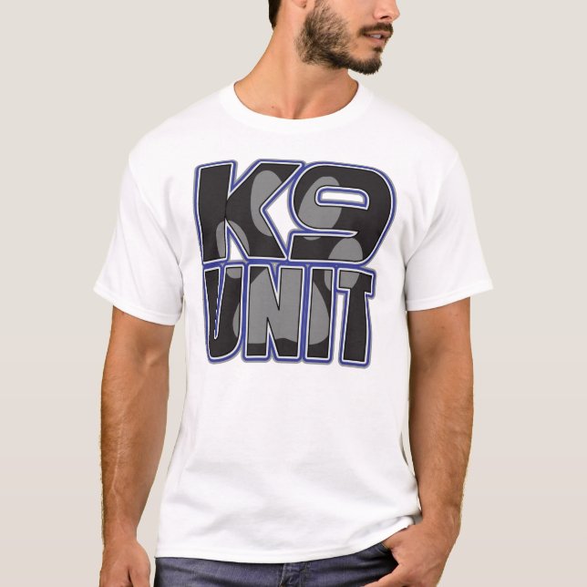Police K9 Unit Paw Print T-Shirt (Front)