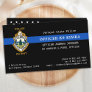 Police K9 Unit Thin Blue Line Police Dog Business Card