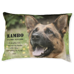 Police K-9 Dog Retirement Photo K9 Prayer Pet Bed