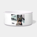 police k-9 pet bowl<br><div class="desc">pet bowl with pet art</div>
