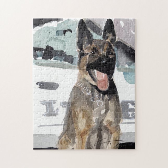police K-9 Puzzle (Vertical)