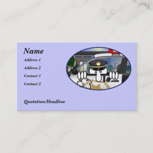 Customizable Police Kilroy Business Card