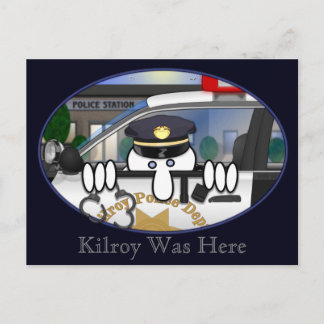 Police Kilroy Postcard 2
