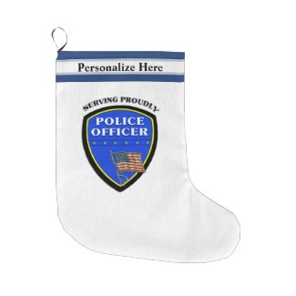 Police Personalized Christmas Stockings
